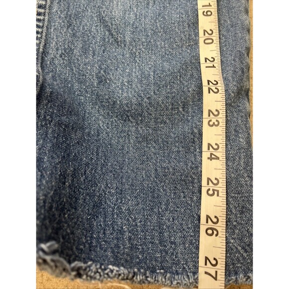 Vtg Wrangler Jeans Sz 12 X 34 wide leg mid rise farm rustic cotton frayed hemmed - Picture 11 of 13